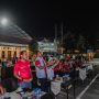 Indonesia Menang 1-0, Nobar Timnas Bersama Polres Kediri Berlangsung Meriah