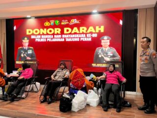 Sambut Hari Bhayangkara ke-80, Polres Pelabuhan Tanjung Perak Gelar Aksi Donor Darah, Kumpulkan 78 Kantong Darah