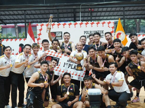 Tim Basket Polda Jatim Juara 1 Kapolri Cup 2026