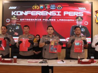 Jaringan Ganjal ATM Lintas Daerah, 5 Tersangka Residivis Diamankan Polres Lamongan