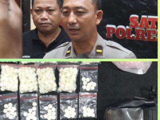 Pengedar Okerbaya, Sita Puluhan Ribu Butir Pil Logo Y dan Dua Tersangka Diamankan Polres Lumajang 
