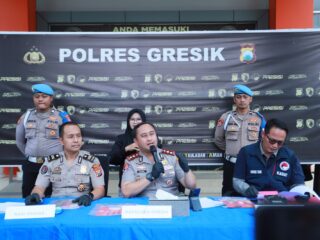 Peredaran Sabu Sistem Ranjau di wilayah selatan, Dua Kurir Dibekuk dengan Barang Bukti 38 Gram Diamankan Polres Gresik