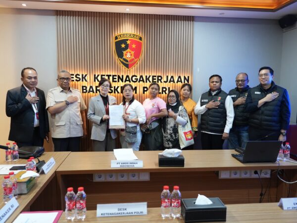 Desk Ketenagakerjaan Polri dan Kemnaker Selesaikan Perselisihan PHK 134 Pekerja PT Amos Indah Indonesia