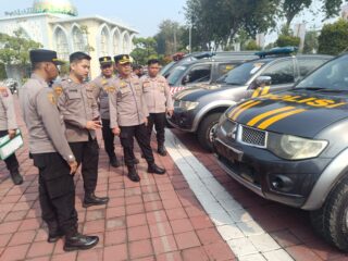 Jamin Pelayanan Tetap Optimal, Polres Gresik Jalani Pemeriksaan Kendaraan Operasional dan Alsus