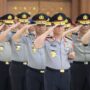 Kapolri Pimpin Upacara Kenaikan Raport 87 Pati Polri di Mabes 