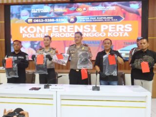 Polres Probolinggo Kota Ungkap Kasus Pembunuhan Manusia Silver, Dua Tersangka Diamankan
