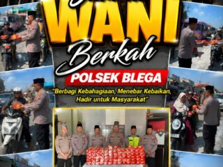 Wujud Kepedulian Sosial: Kapolsek Blega dan Personel Rutin Bagikan Nasi Setiap Jumat