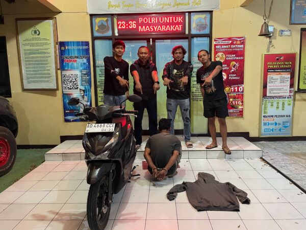 Pecandu Judol Curi Motor Saat Pemilik Salat Magrib, Tim URC Sragen Bekuk Pelaku dalam 5 Jam
