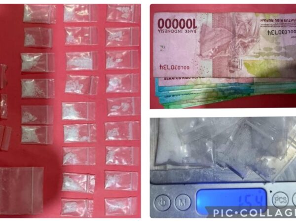 Polres Pelabuhan Tanjung Perak Ungkap Peredaran Sabu, 28 Poket Seberat 15,4 Gram Disita