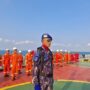 Upacara HUT ke-81 RI Satpolairud Lamongan di Atas Kapal MT SUCCES CHELENGER XXXVII Berlangsung Khidmat
