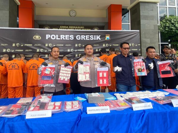 Operasi Tumpas Narkoba 2026, Polres Gresik Ungkap 14 Kasus Narkoba, 17 Tersangka Diamankan