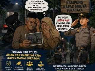 Ranmor Kembali Terjadi di Kapas Madya Surabaya, Pasutri Lansia Kehilangan Supra x Berwarna Hitam