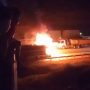 Bus PO Tunas Muda Ludes Terbakar di Tol Batang-Semarang, 15 Penumpang Selamat