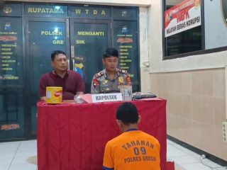 Residivis Gasak 40 Juta di Toko Bangunan Menganti Diamankan Polsek Menganti 