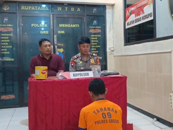 Residivis Gasak 40 Juta di Toko Bangunan Menganti Diamankan Polsek Menganti 