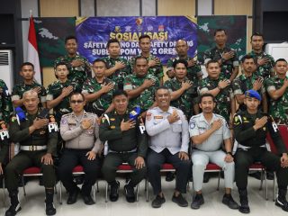 Satlantas Polres Gresik Gelar Coaching Clinic Keselamatan Berkendara Bersama Subdenpom