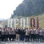 Riding ke Gunung Kelud, Polres Kediri dan Awak Media Suarakan Kesiapsiagaan Bencana