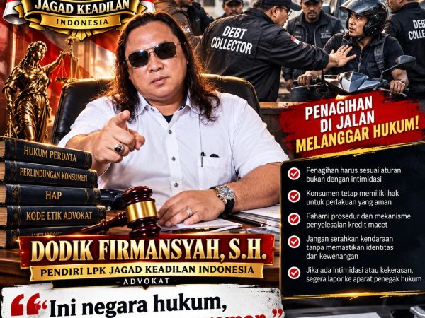 LPK JKI Buka Suara soal Debt Collector Jalanan, Dodik Firmansyah, S.H.: Konsumen Jangan Takut Hadapi Penagihan di Jalan