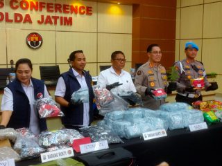 Ungkap 1.870 Kasus Narkoba, 2.382 Tersangka Diamankan Ditresnarkoba Polda Jatim 