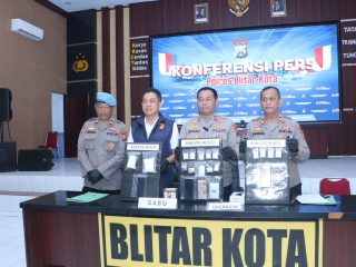 Wujudkan 'Zero Narkoba', Polres Blitar Kota Ungkap Sejumlah Kasus Narkotika dan Amankan Tersangka Pengedar
