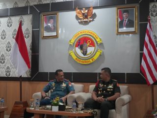 Dankodaeral XI Terima Kunjungan Kehormatan Kadilmil V-22 Jayapura, Pererat Silaturahmi dan Sinergitas