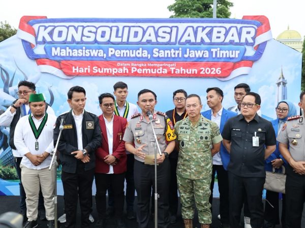 Momentum Sumpah Pemuda, 5.000 Mahasiswa dan Santri Gelar Konsolidasi Akbar di Mapolda Jatim