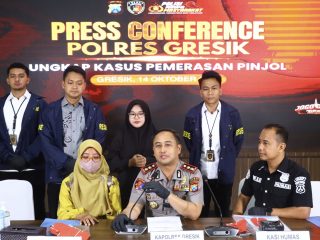 Quick Wins Kapolri, Polres Gresik Gerak Cepat Tangkap DC Pinjol Ancam Warga, Uang Korban Langsung Dikembalikan